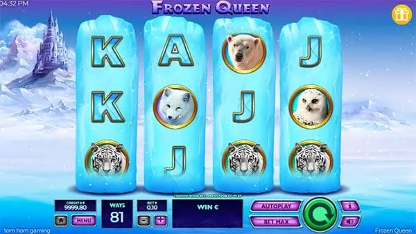 ตัวอย่างสล็อตธีมฤดูหนาว เกมสล็อต frozen queen